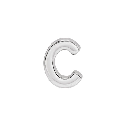 Block Initial Slide Pendant
