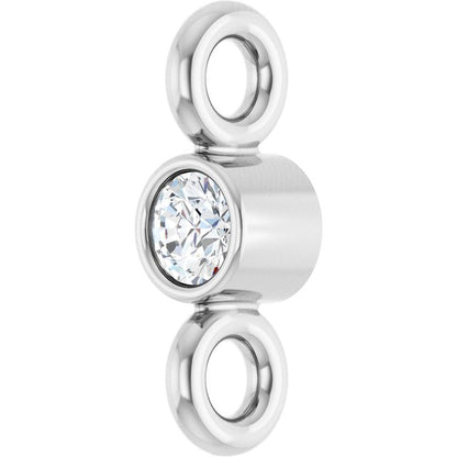 .015 CT Natural Diamond Link, 2.06 mm x 6.22