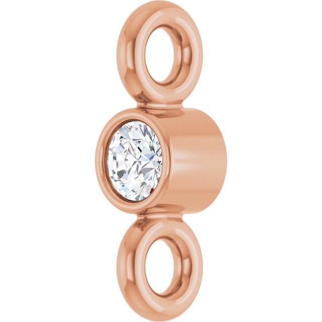 .015 CT Natural Diamond Link, 2.06 mm x 6.22