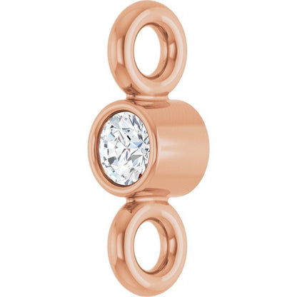 .015 CT Natural Diamond Link, 2.06 mm x 6.22