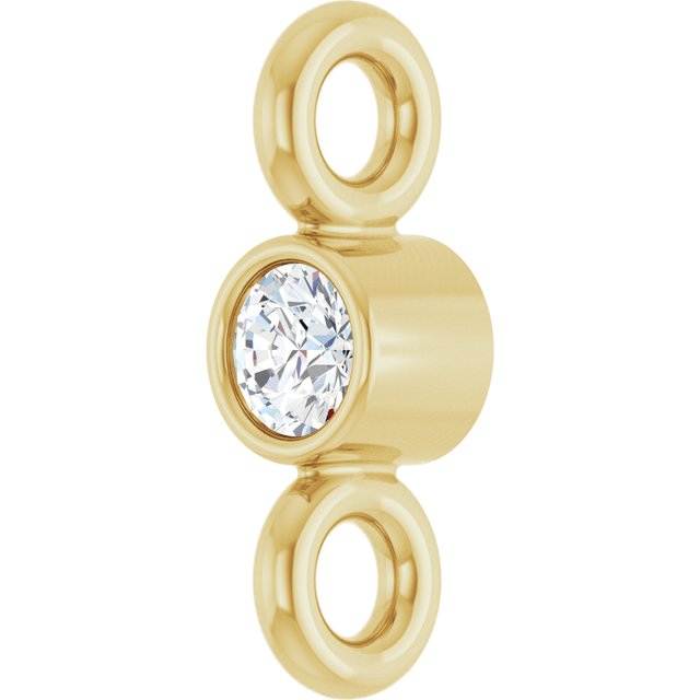 .015 CT Natural Diamond Link, 2.06 mm x 6.22