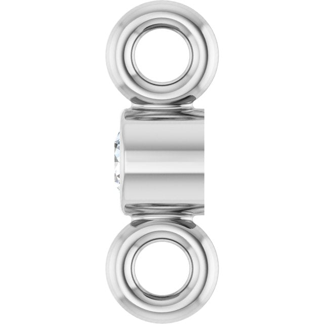.015 CT Natural Diamond Link, 2.06 mm x 6.22