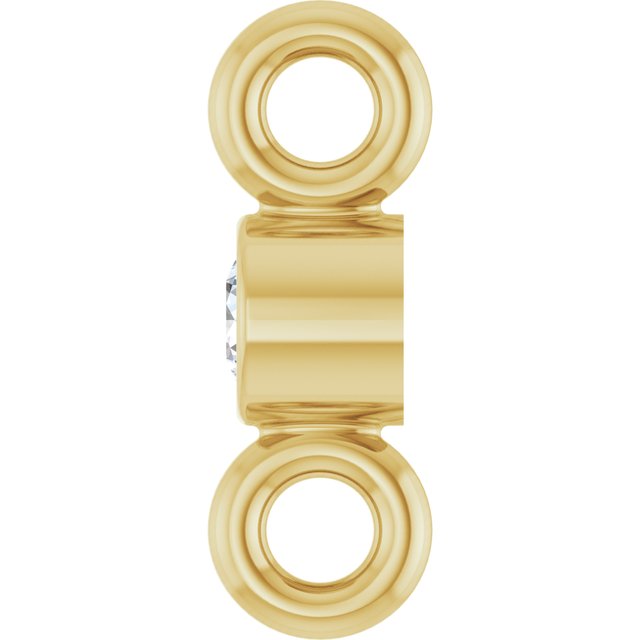 .015 CT Natural Diamond Link, 2.06 mm x 6.22
