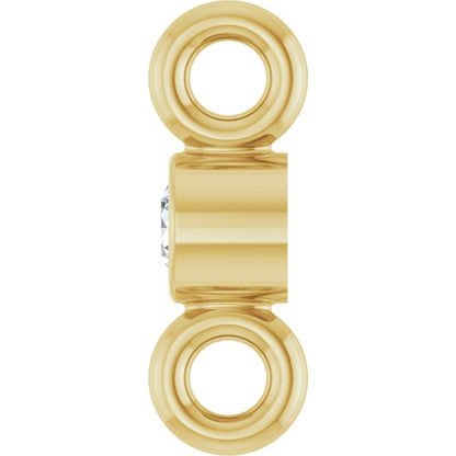 .015 CT Natural Diamond Link, 2.06 mm x 6.22