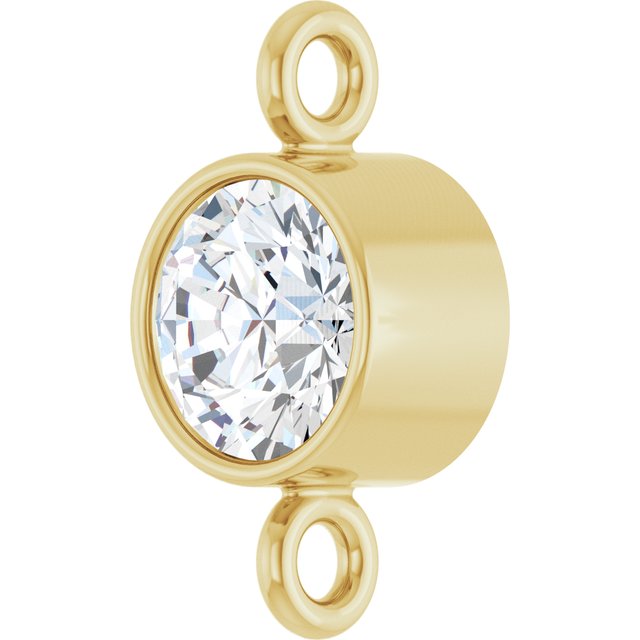 1/5 CT Lab-Grown Diamond Bezel-Set Link, 4.57 mm x 8.74 mm