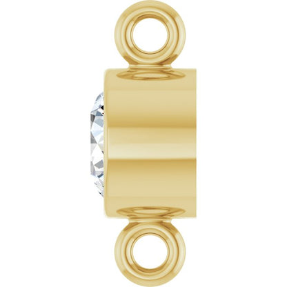 1/5 CT Natural Diamond Link, 4.57 mm x 8.74