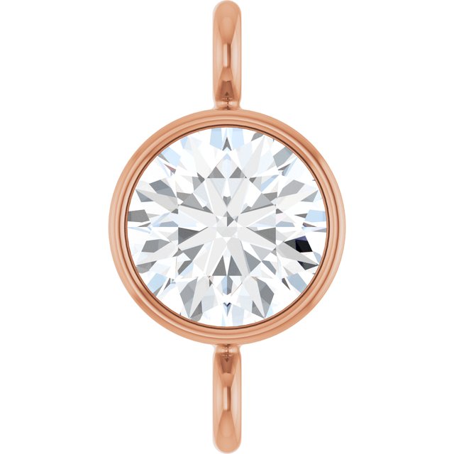 1/5 CT Lab-Grown Diamond Bezel-Set Link, 4.57 mm x 8.74 mm