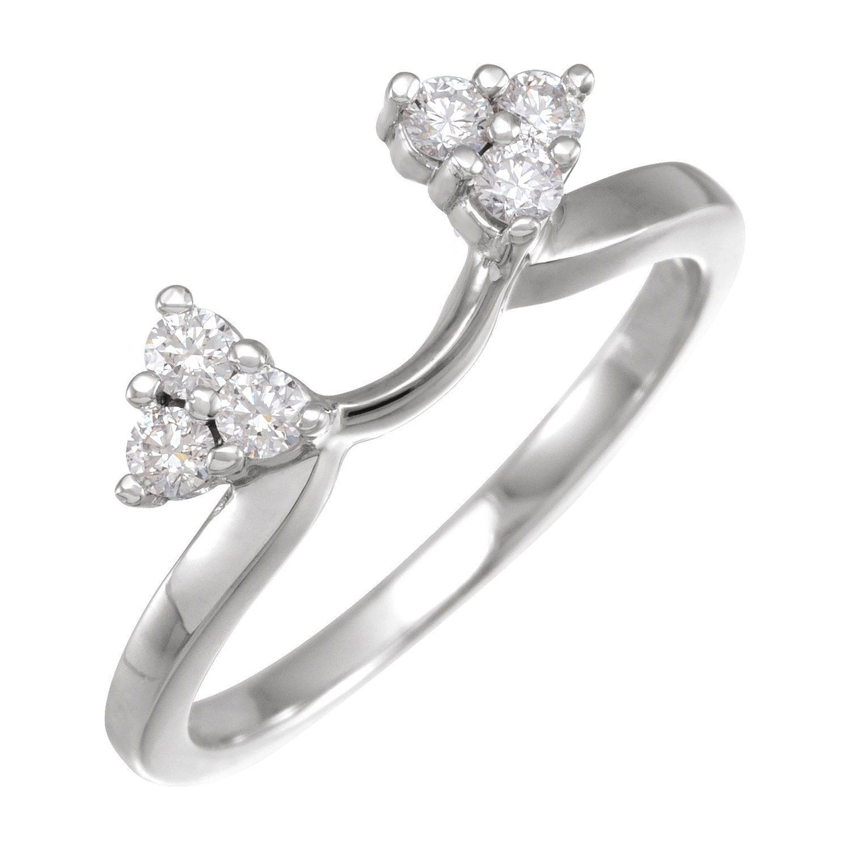1/4 CTW Lab Grown Diamond Wrap-Style Ring Enhancer