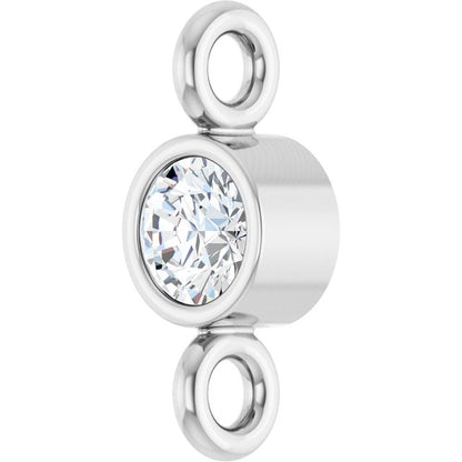 .04 CT Natural Diamond Link, 3.02 mm x 7.19