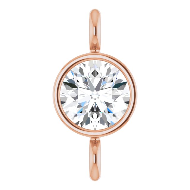 1/8 CT Lab-Grown Diamond Bezel-Set Link, 4.04 mm x 8.2 mm