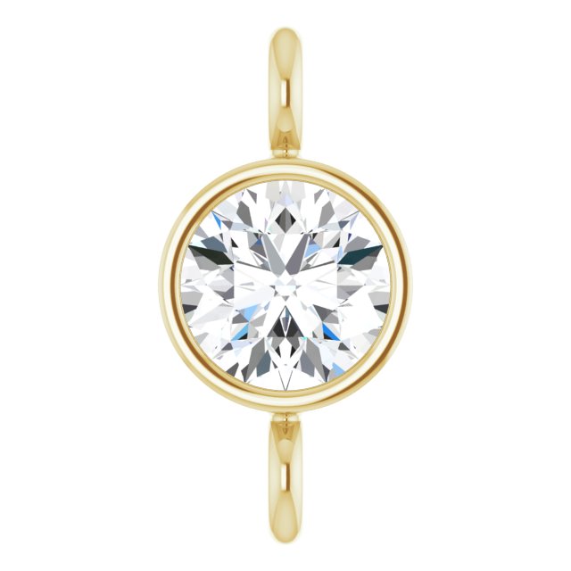 1/8 CT Lab-Grown Diamond Bezel-Set Link, 4.04 mm x 8.2 mm