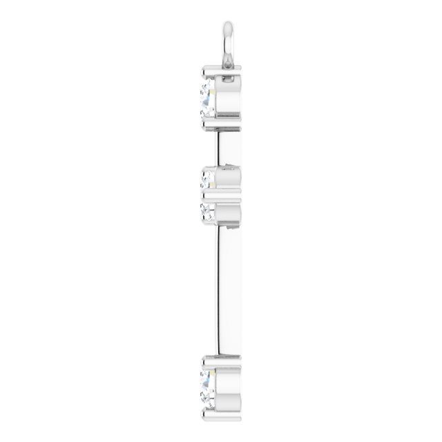 1/6 CTW Lab-Grown Diamond Cross Dangle