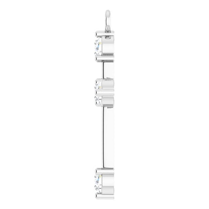 1/6 CTW Lab-Grown Diamond Cross Dangle