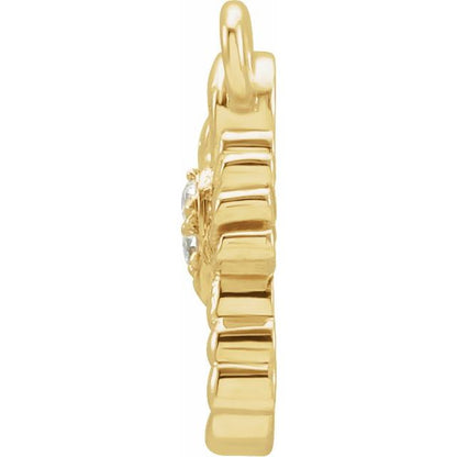 Petite Pavé® .01 CTW Natural Diamond Scorpio Dangle