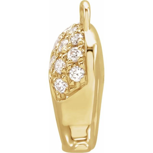 Petite Pavé® .06 CTW Natural Diamond Virgo Dangle