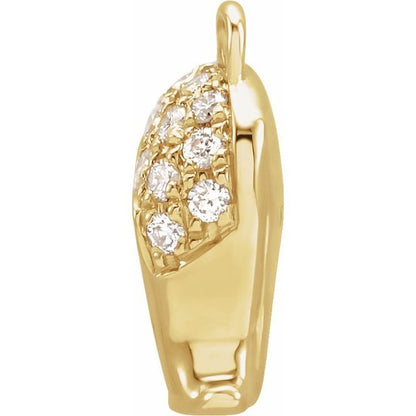 Petite Pavé® .06 CTW Natural Diamond Virgo Dangle