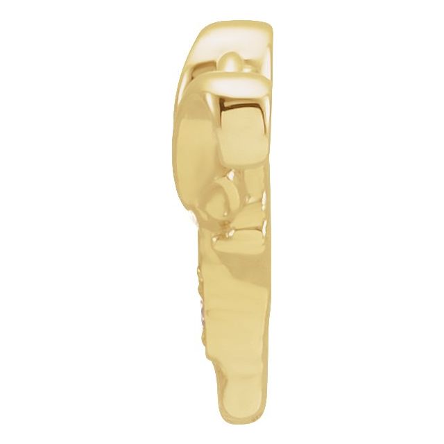 Petite Pavé® .01 CTW Natural Diamond Capricorn Dangle