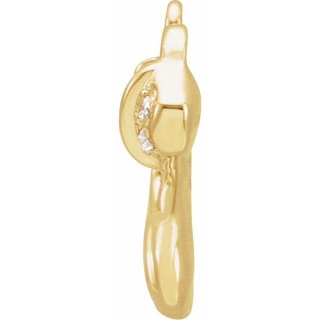 Petite Pavé® .025 CTW Natural Diamond Aquarius Dangle