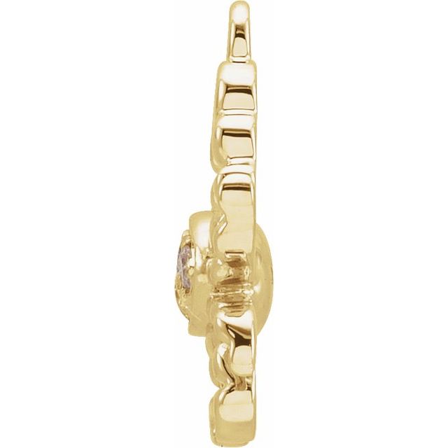 Petite Pavé® .02 CTW Natural Diamond Cancer Dangle
