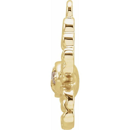 Petite Pavé® .02 CTW Natural Diamond Cancer Dangle