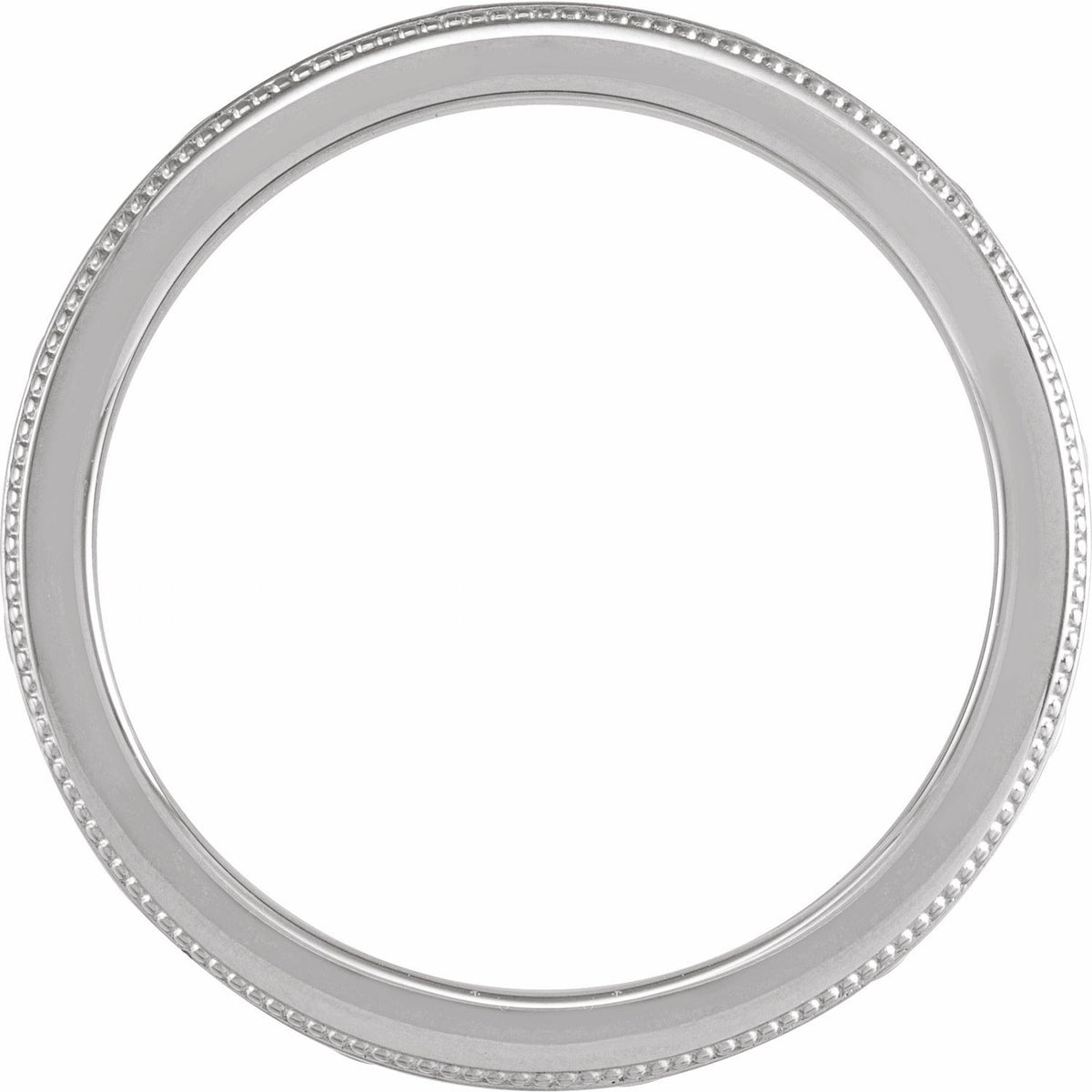 Milgrain Celtic-Inspired Flat Band