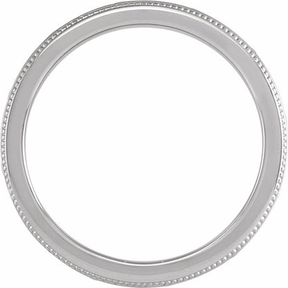 Milgrain Celtic-Inspired Flat Band