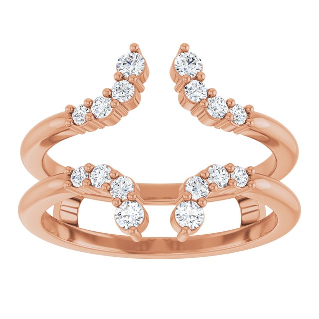1/3 CTW Natural Diamond Ring Guard, Accented