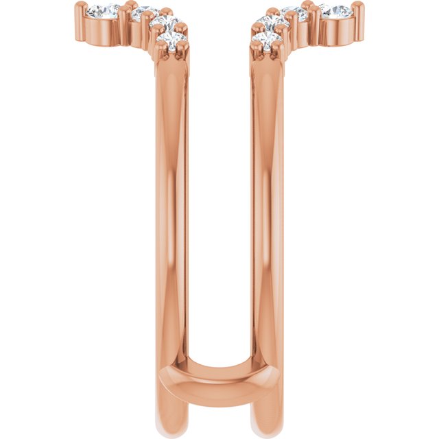 1/3 CTW Natural Diamond Ring Guard, Accented