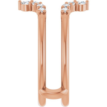 1/3 CTW Natural Diamond Ring Guard, Accented