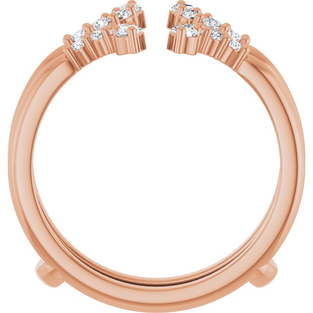 1/3 CTW Natural Diamond Ring Guard, Accented