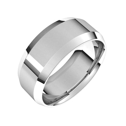 Lightweight Beveled-Edge Comfort-Fit Flat Band