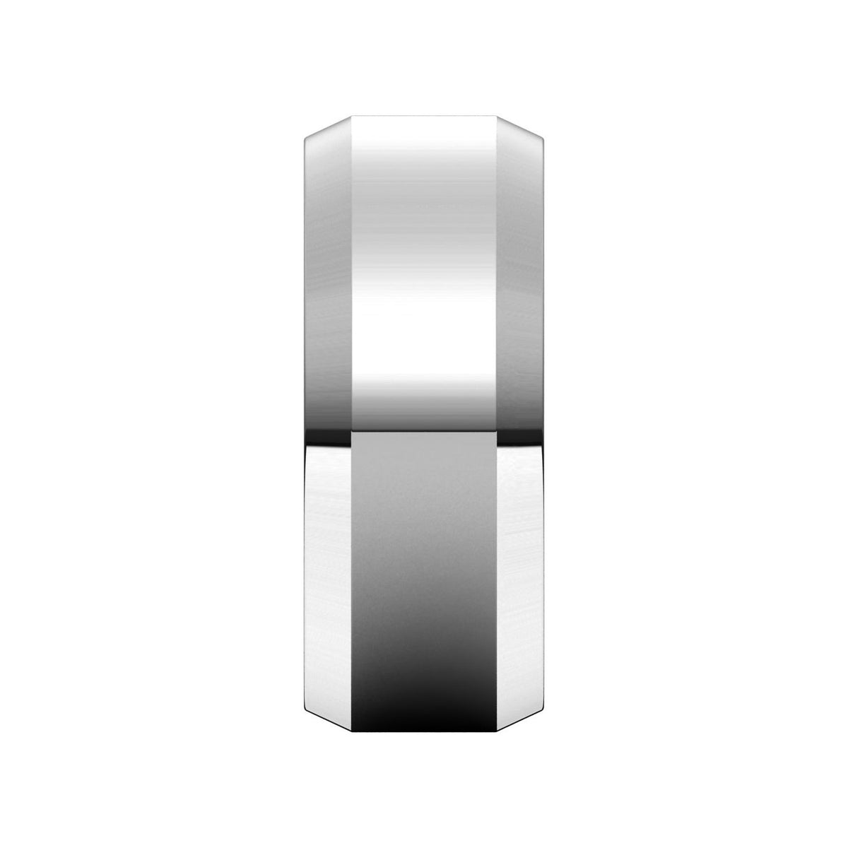 Lightweight Beveled-Edge Comfort-Fit Flat Band