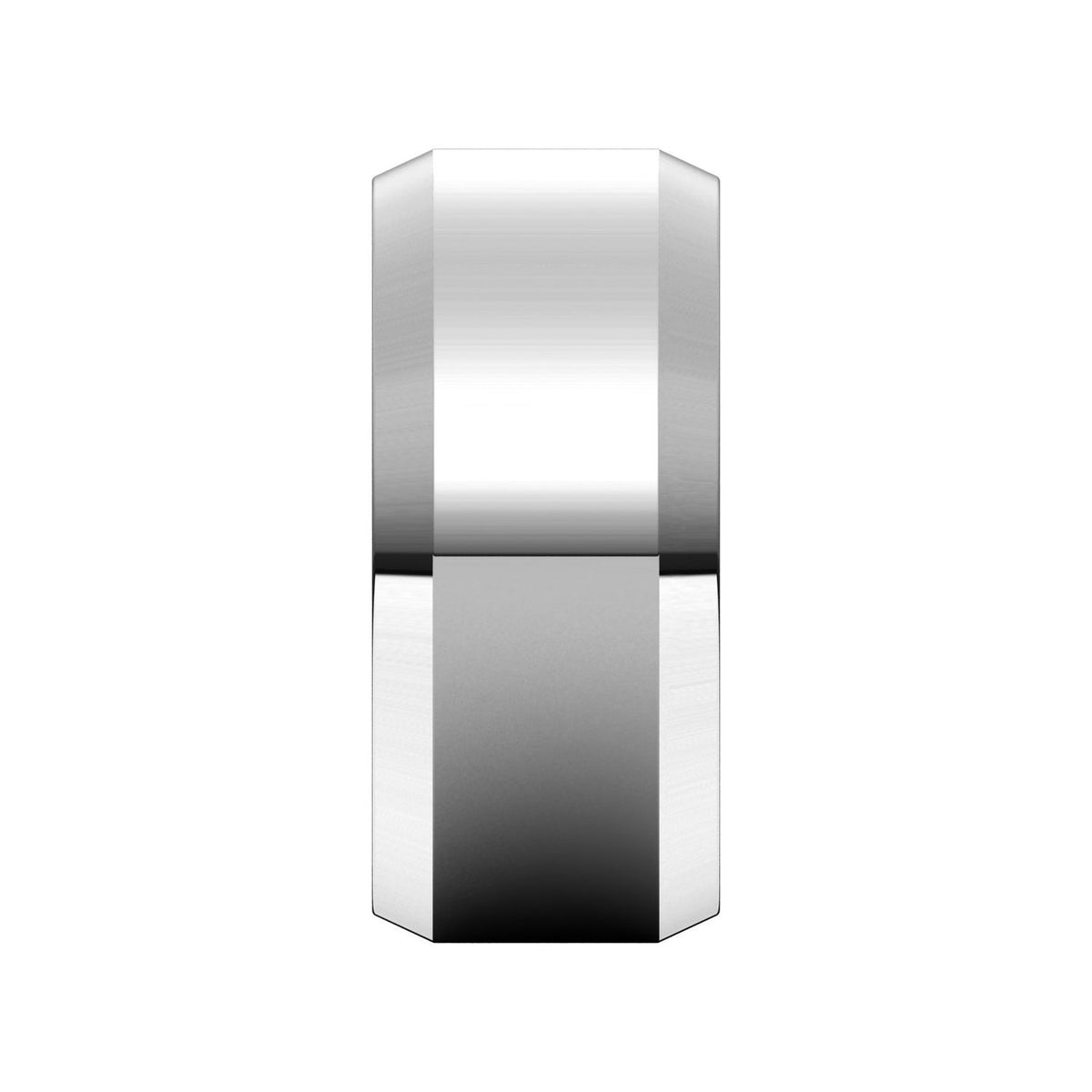 Lightweight Beveled-Edge Comfort-Fit Flat Band