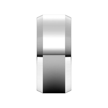 Lightweight Beveled-Edge Comfort-Fit Flat Band