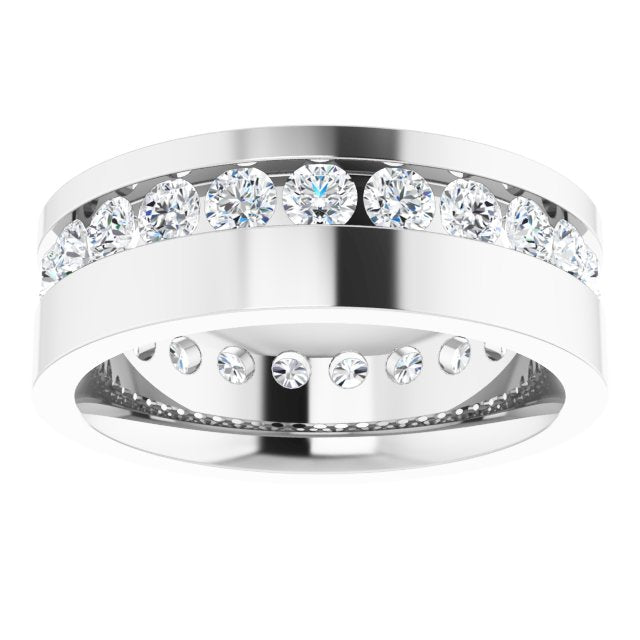3/4 CTW Lab-Grown Diamond Band, 6.5 mm