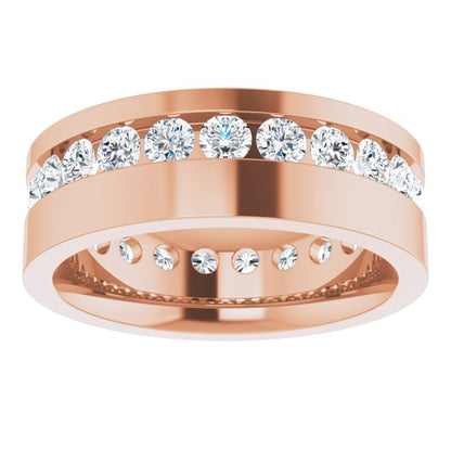 3/4 CTW Lab-Grown Diamond Band, 6.5 mm