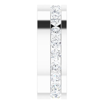 3/4 CTW Lab-Grown Diamond Band, 6.5 mm