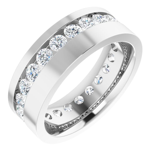 3/4 CTW Lab-Grown Diamond Band, 6.5 mm