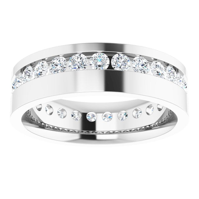 3/4 CTW Lab-Grown Diamond Band, 6.5 mm