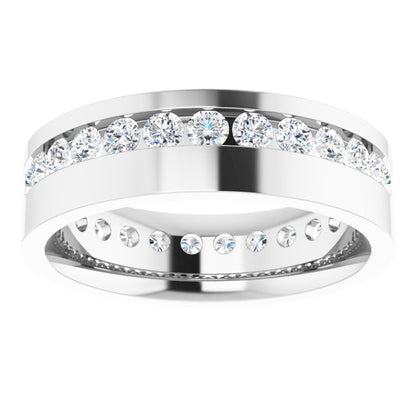 3/4 CTW Lab-Grown Diamond Band, 6.5 mm