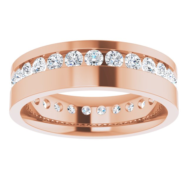 3/4 CTW Lab-Grown Diamond Band, 6.5 mm