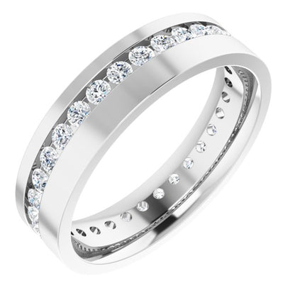 1 CTW Lab-Grown Diamond Band, 5.5 mm