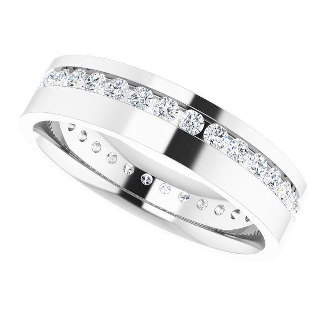 1 CTW Lab-Grown Diamond Band, 5.5 mm