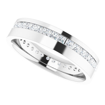 1 5/8 CTW Lab-Grown Diamond Band, 5.5 mm