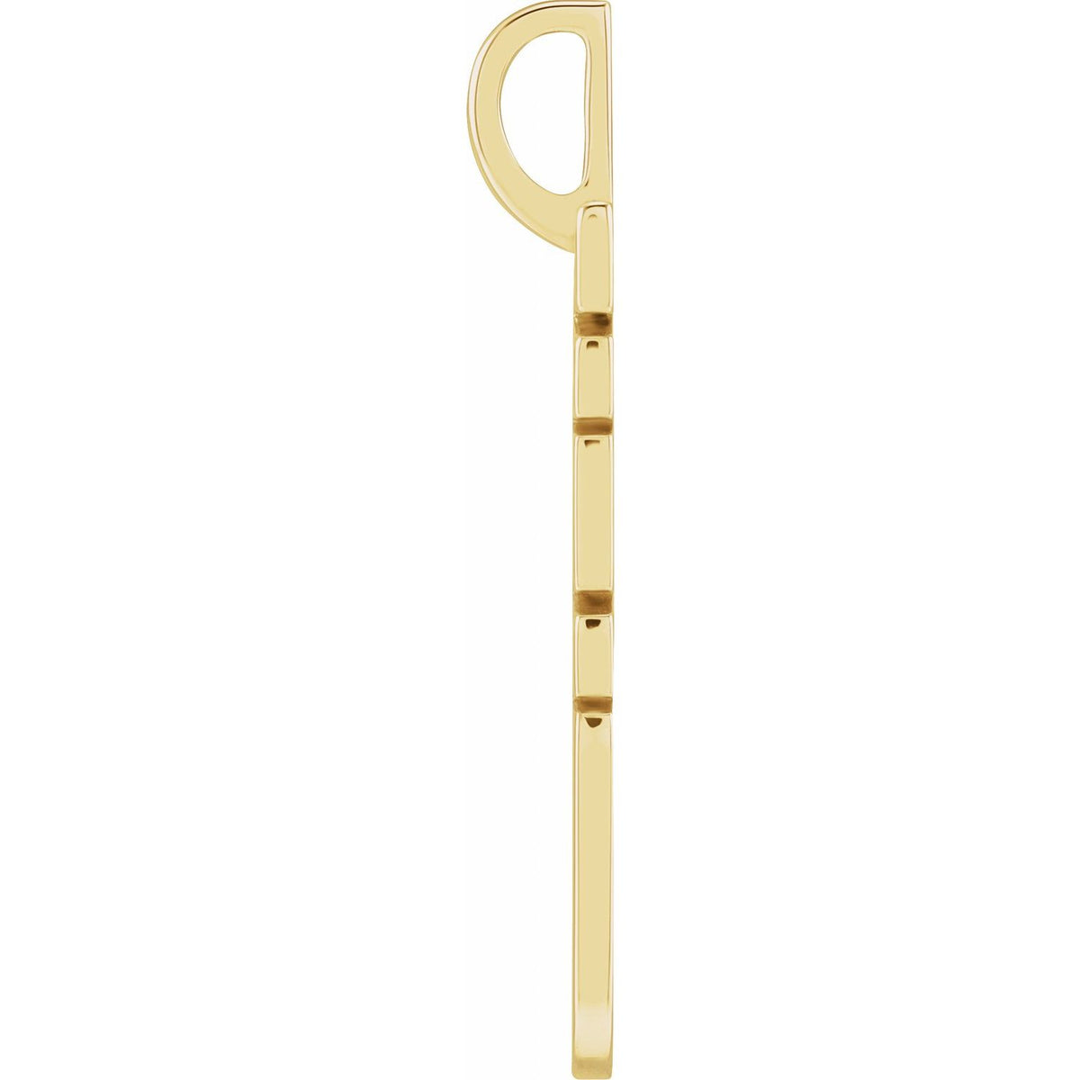 14K Yellow Gold WWJD Charm/Pendant