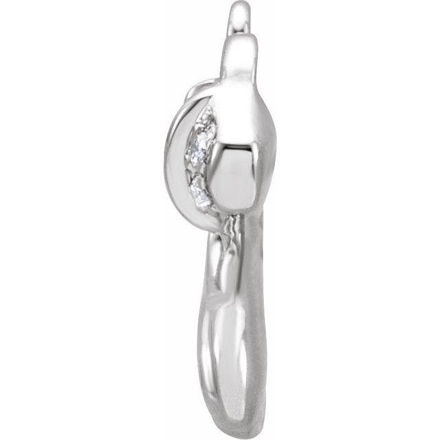 Petite Pavé® .025 CTW Natural Diamond Aquarius Dangle