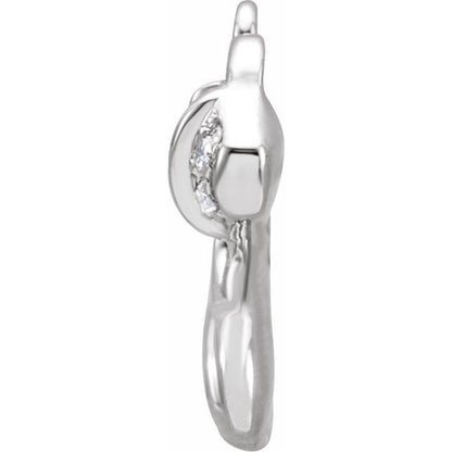 Petite Pavé® .025 CTW Natural Diamond Aquarius Dangle