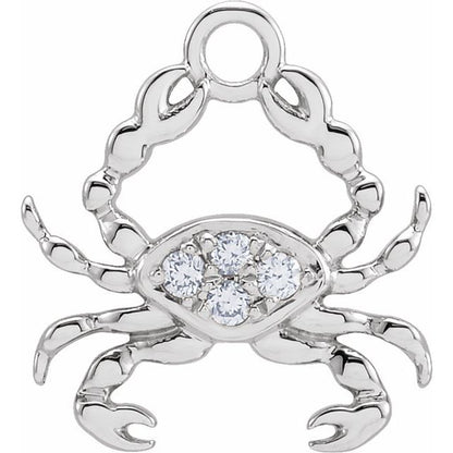 Petite Pavé® .02 CTW Natural Diamond Cancer Dangle