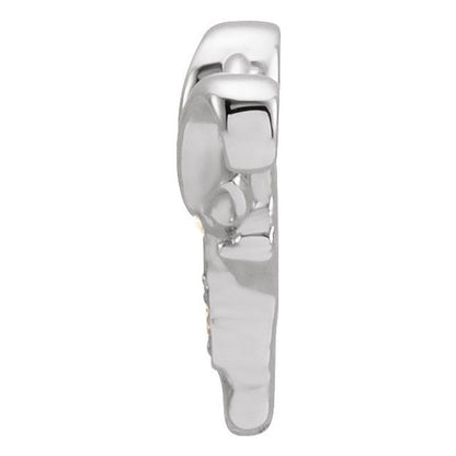 Petite Pavé® .01 CTW Natural Diamond Capricorn Dangle