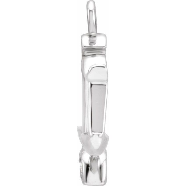 Petite Pavé® .01 CTW Natural Diamond Libra Dangle